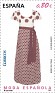 Spain - 2011 - Fashion - 0,80 â‚¬ - Multicolor - Fashion, dresses - Edifil 4674 D - Elio Berhanyer 1968-1975 Long dress party - 0